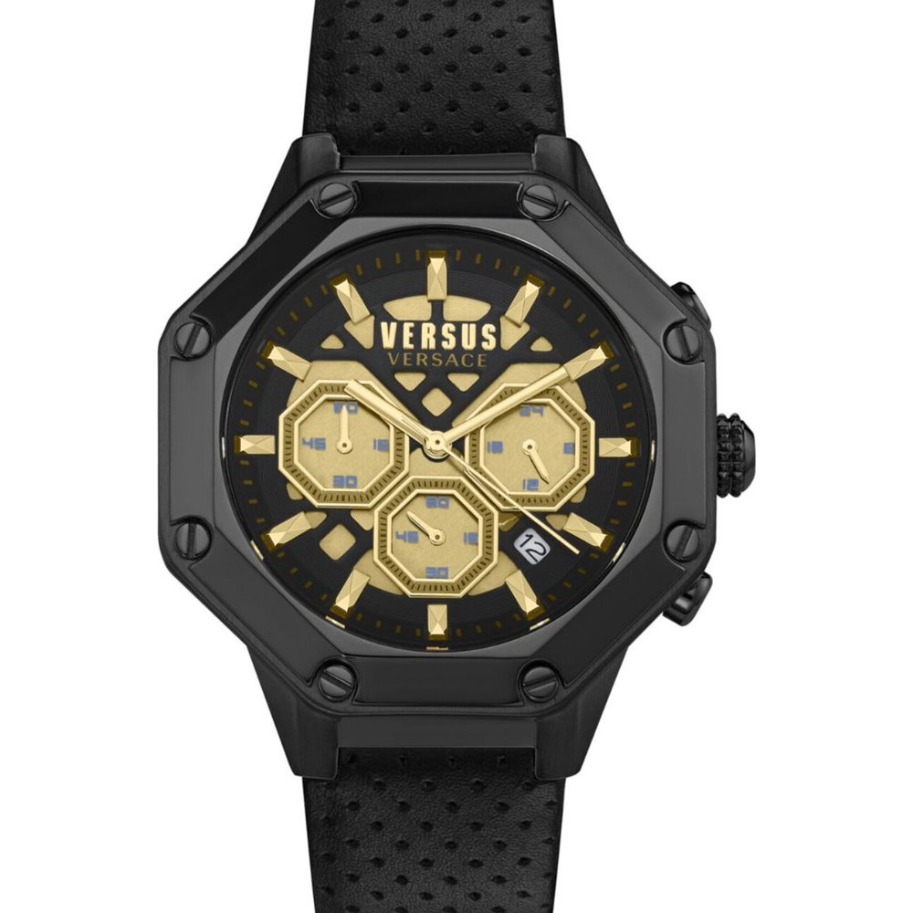 Versace Black Two Tone Fashion Watch